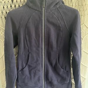 Lululemon full zip hoodie, dark blue, size 6